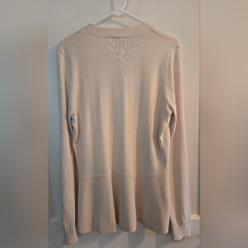 NWOT | Ann Taylor LOFT | Women's Knit Cardigan | Size: Medium | Color: Cream - Picture 10 of 13
